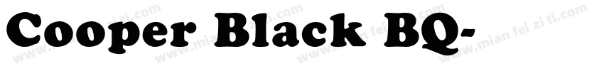 Cooper Black BQ字体转换
